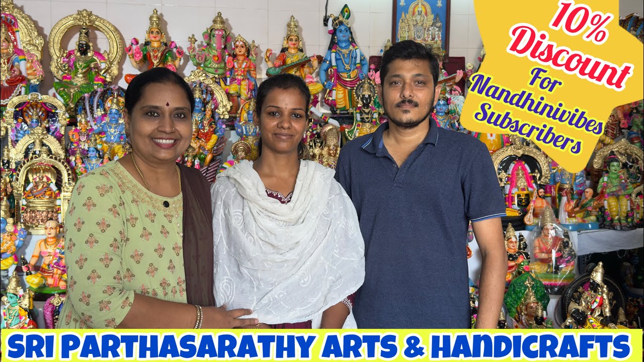 10% discount offer for Nandhinivibes subscribers | Sri Parthasarathy arts&handicrafts #nandhinivibes