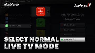 How To Select Normal Live TV Mode || Appforce II || GloriaForce || Android TV Box