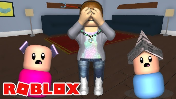 Roblox - VIRAMOS BEBÊS POR UM DIA NO ROBLOX (Where's the Baby)