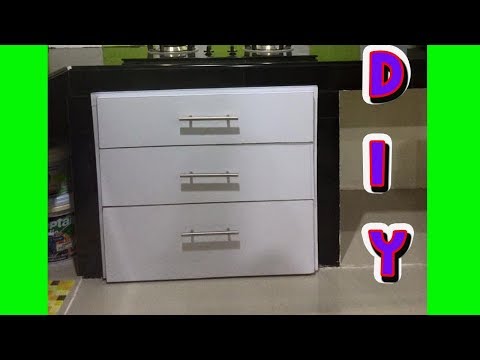 Diy ลิ้นชักใต้เคาเตอร์ครัวเอง ง่ายๆ l Diy Drawers The Easy Way - Kitchen Cabinet Build l lovely home