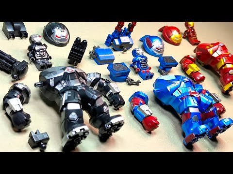 видео: lego hulkbuster | iron patriot | war machine | minifigures lego unofficial