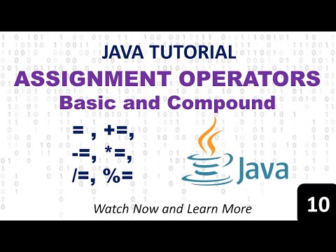Basic and Compound Assignment Operators in Java | Java Programming Tutorial