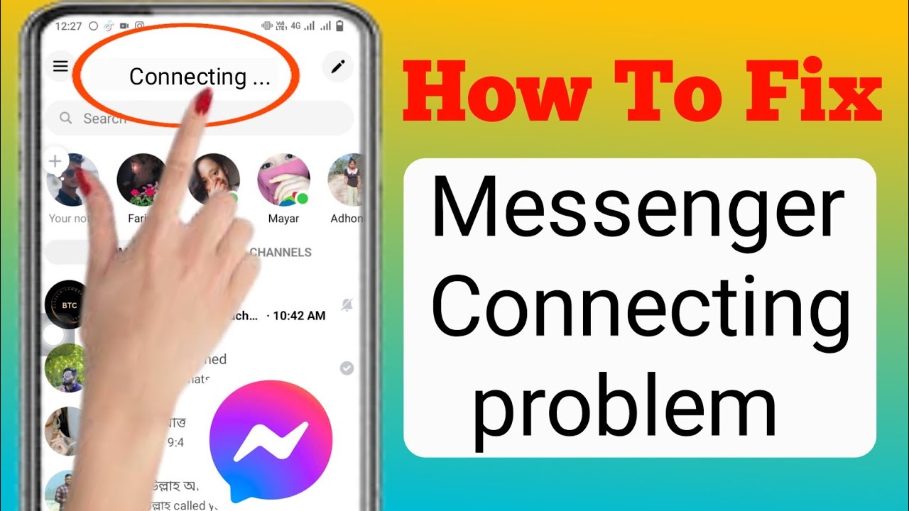 how to fix messenger connecting problem 2024 | messenger connecting ...