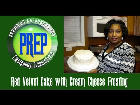 Red Velvet Cake with Cream Cheese Frosting | Food Storage Recipe