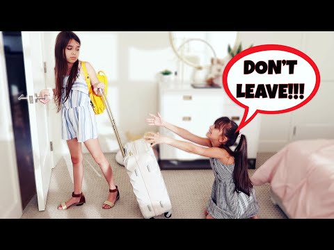 Made My Sister Think I'm MOVING OUT and GOING TO BOARDING SCHOOL! | TwoSistersToyStyle