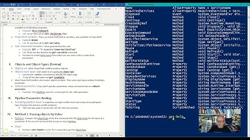 PowerShell Pipeline Parameter binding (Intro to PowerShell series video 9-6)
