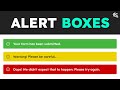 How to add an alert box to your websites with html  css