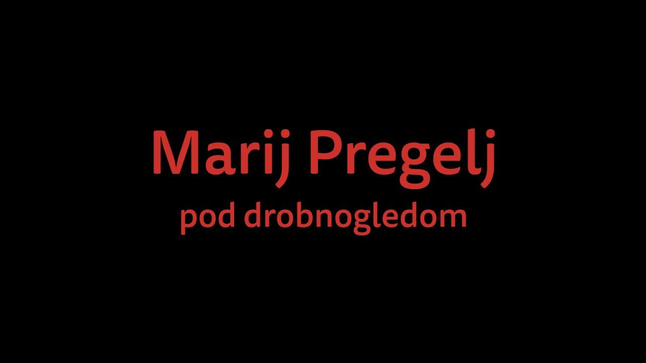 Marij Pregelj pod drobnogledom