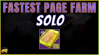 Spectral Pages - Fastest Solo Farm - Festival of the Lost - Destiny 2 - Season of Plunder