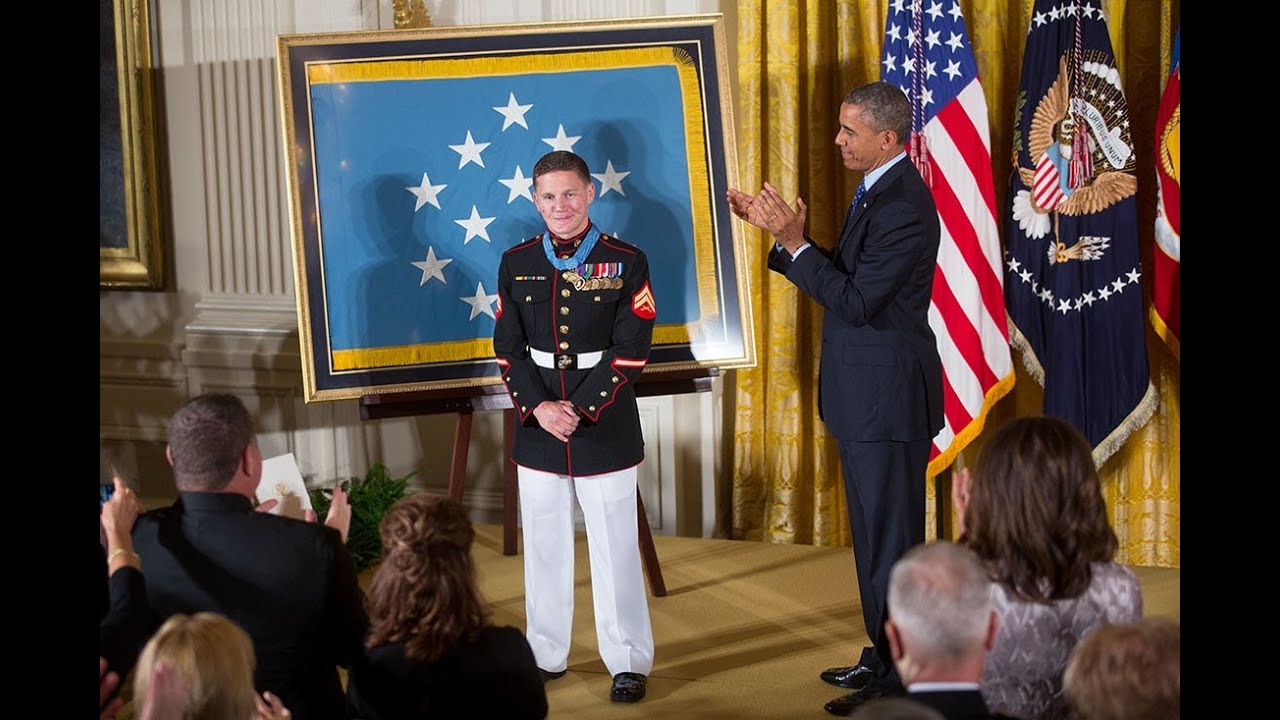 Transcript: Obama's remarks on Medal of Honor recipient Kyle White