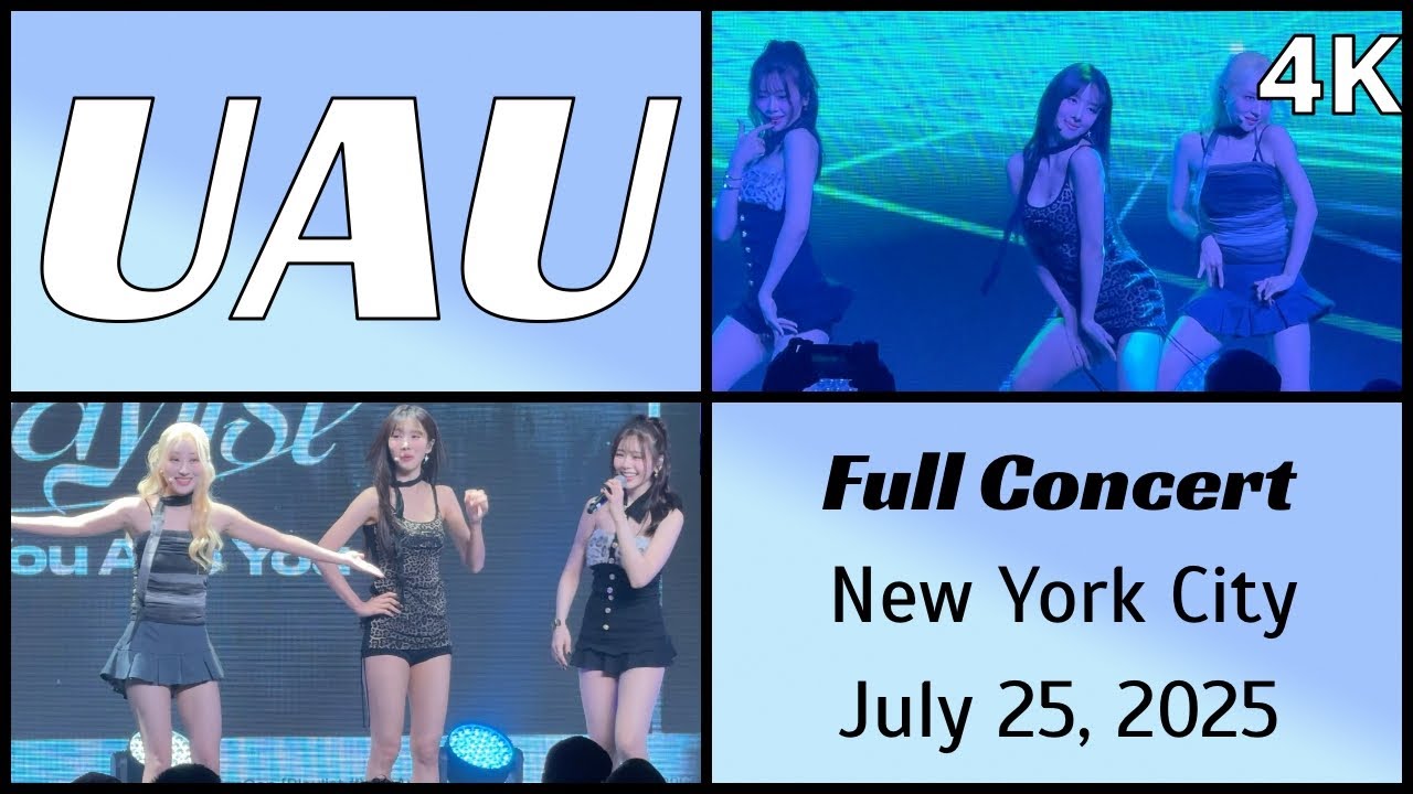 250725 유아유 UAU - Full concert (9 songs) live @ Brooklyn Steel, NYC 4K Fancam