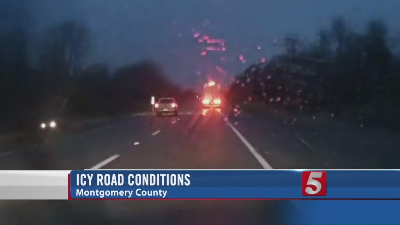 Road Conditions Improve In Montgomery County - YouTube