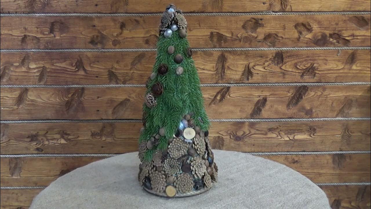 Ель с зеленой хвоей с добавлением природного материала Б35-В70 - YouTube