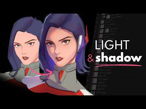 How I Shade My Drawings (Light & Shadow Tutorial)