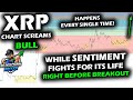 XRP Price Chart Battle for the Breakout with Bitcoin, Sentiment Exhibits Common Final Phase Behavior