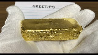 Refining $47000 Pure Gold Bar At Home Pt5