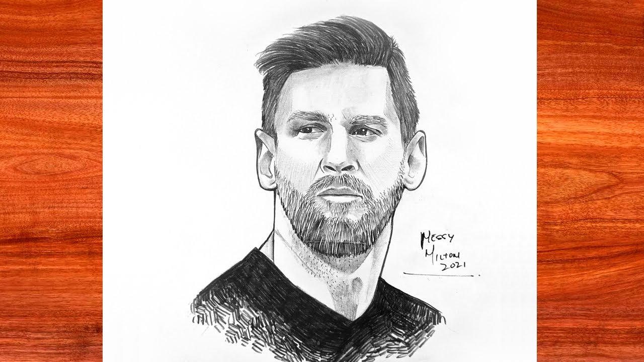 Top 54+ imagen dibujos de messi a lapiz