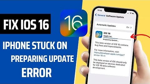 iPhone Stuck On Preparing Update - How To Slove iOS 16 Preparing Update Error On iPhone iPad iPod