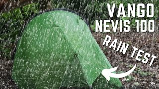 Solo Wild Camping - Vango Nevis 100 Rain Test - 100% Precipitation