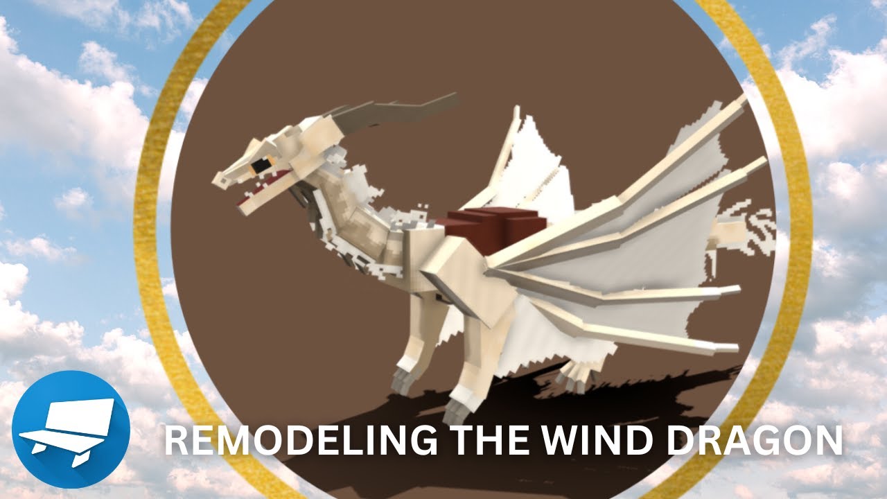 Remodeling the WIND DRAGON!!! #blockbench #dragons - YouTube