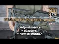 PT-1 and PT-1S stocks: adjustments, adapters, how to install