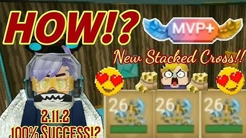 New *Trick* To Double Your Stacked Cross!! 😊😊☺️-(Blockman Go) Skyblock | 100% Works