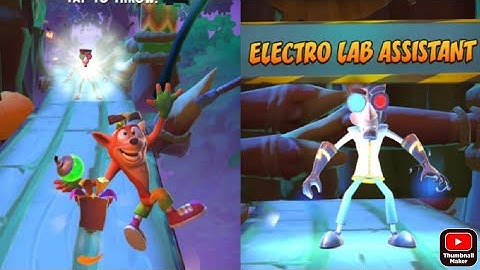 Crash Bandicoot: On the Run! Electro Lab Assistant Lvl 5