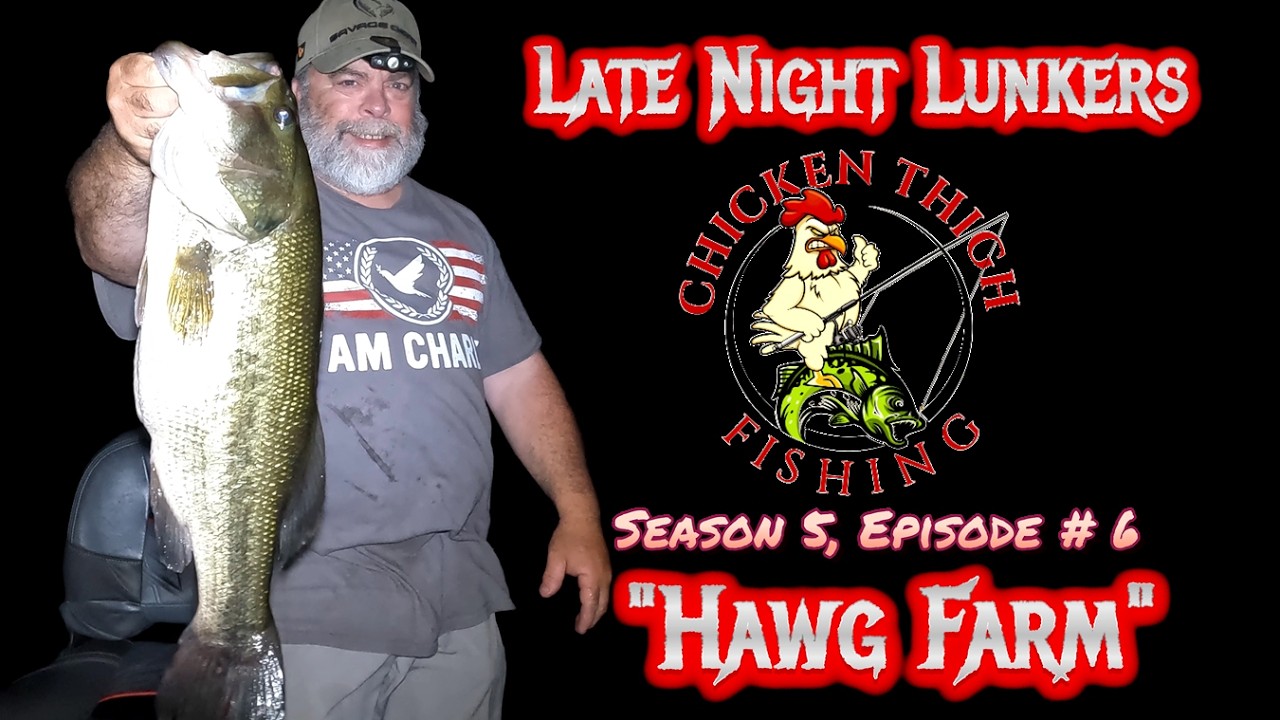 Big Bass Fishing at Night – Late Night Lunkers – Bass Fishing New England on Chicken Thigh Fishing
