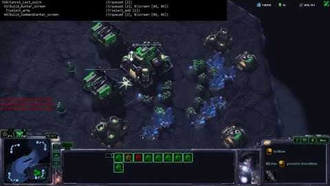 Tabular Q-Learning in pySC2 - Episodes 1, 2