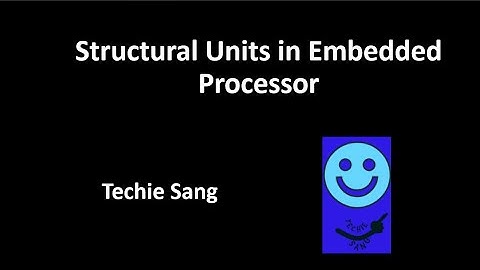 Structural Units in Embedded Processors