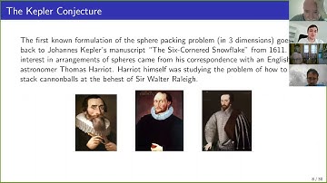 Danylo Radchenko, Energy minimization, sphere packings, and interpolation formulas