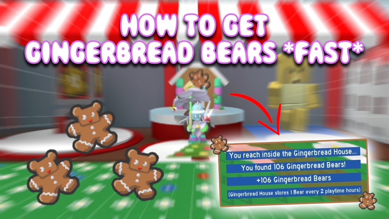 how-to-get-gingerbread-bears-fast-bee-swarm-simulator-youtube