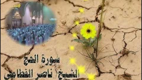 مقطع مميز من سورة الحج للشيخ ناصر القطامي
