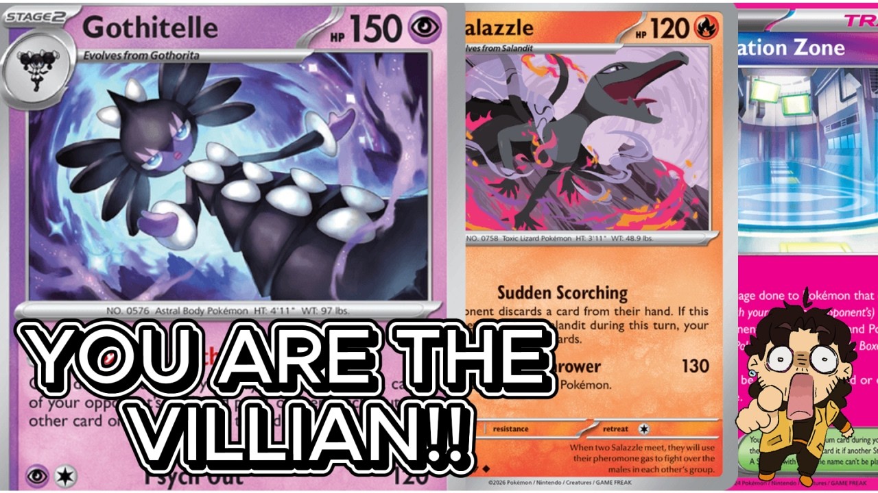 Gothitelle and Salazzle are still the MOST UNDERATED combo in all of PTCG!(PTCGL)