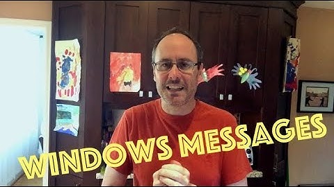 How Windows Messages Work