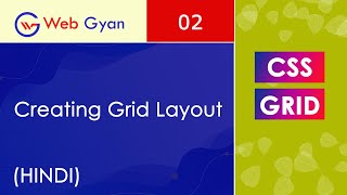 CSS Grid Building with Rows and Columns Tutorial in Hindi.