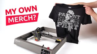 How To Laser Engrave TShirts  Creality Falcon2 Laser Engraver