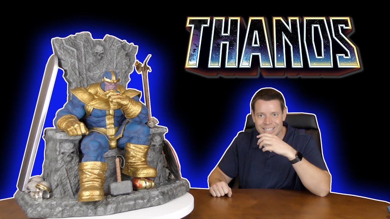 RARE Custom THANOS on THRONE STATUE assembly and REVIEW