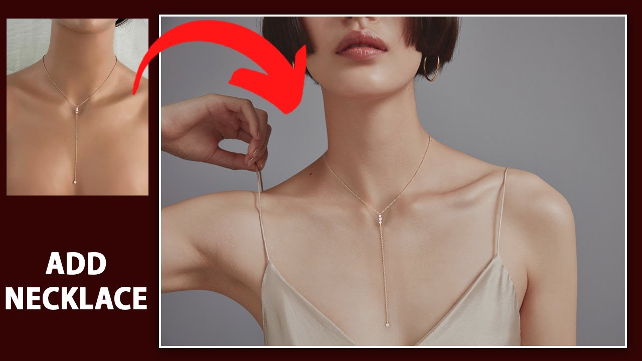 Add Jewelry to Model Add necklace Model to Model How to add jewelry