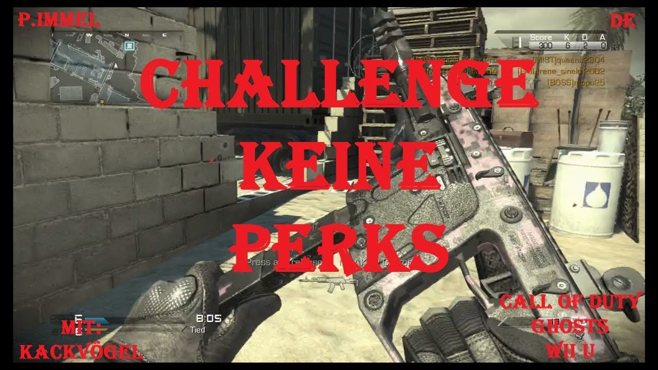 HERAUSFORDERUNG KEINE PERKS - [CoD Ghosts Wii U] WiiMote GP (DE) #1