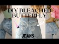 🦋 BUTTERFLY BLEACH JEANS DIY 🦋 Tiger Mist inspired║ SAMERA BOA