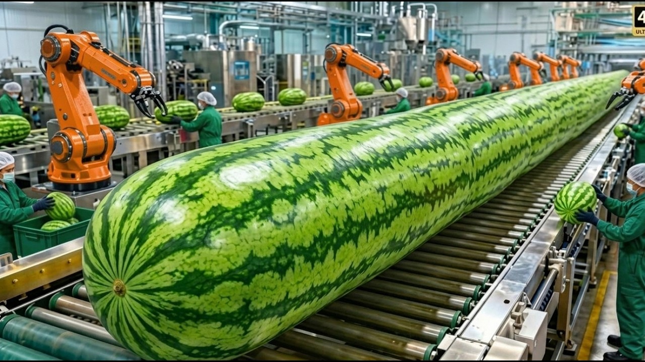 Inside a Modern Watermelon Processing Plant: From Whole Melons to Sweet ...