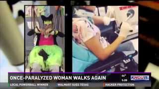 Amazing Recovery: Once-Paralyzed woman walks again