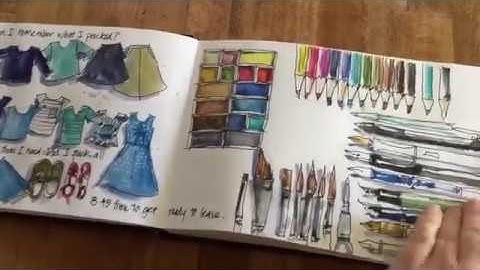 Flip-through: CA-TX Travel sketchbooks Part 1