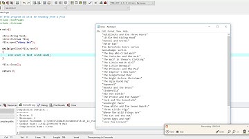 File Input and Output Part III