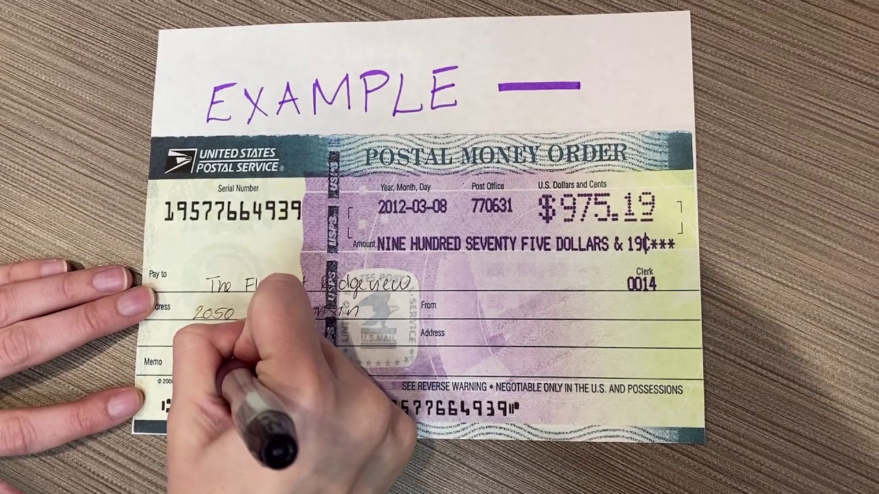 How To Fill Out a Money Order