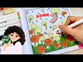 No Talking ASMR Cute Bunny Coloring in a Dreamy Flower Garden 🌼🐰