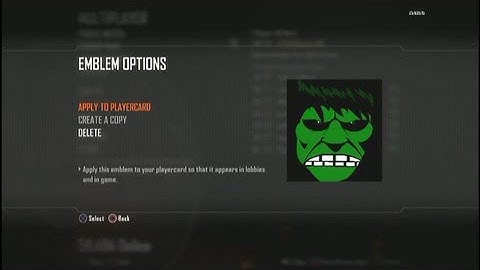 Call of Duty Black Ops 2 : Hulk Emblem Tutorial