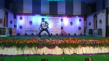 RAYALASEEMA UNIVERSITY kurnool dance performance by praveen cb #college #powerstar