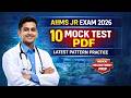 AIIMS Bhubaneswar Junior Resident 2026 | 10 Mock Test PDF | Medical Recruitment #AIIMSJuniorResident